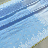 Sky Blue Color Pure Katan Silk Handwoven Banarasi Saree