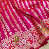 Pink Color Pure Katan Silk Handwoven Banarasi Saree