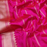 Pink Color Pure Katan Silk Handwoven Banarasi Saree