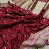 Pure Katan Silk Handwoven Banarasi Saree