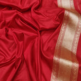 Wine Color Pure Katan Silk Handwoven Banarasi Saree