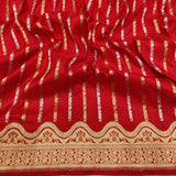 Red Color Pure Katan Silk Handwoven Banarasi Saree