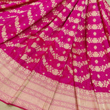 Pink Color Banarasi Katan Silk Lehenga