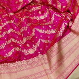 Pink Color Banarasi Katan Silk Lehenga