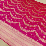 Pink Color Banarasi Katan Silk Lehenga