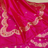 Pink Color Banarasi Katan Silk Lehenga