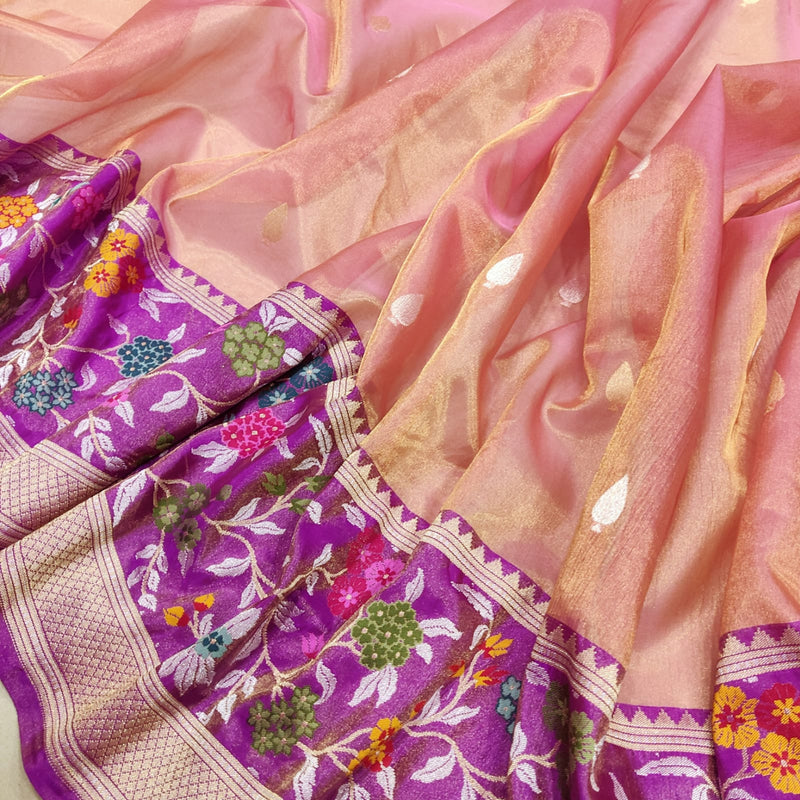 Pure Tissue Silk Handwoven Banarasi Saree