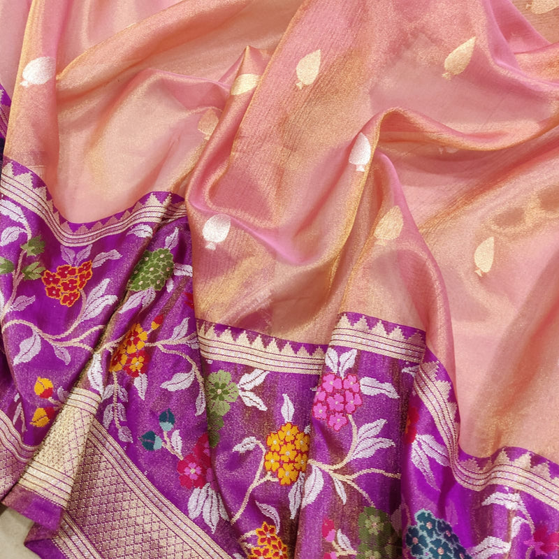 Pure Tissue Silk Handwoven Banarasi Saree