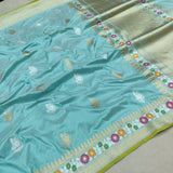 Pure Katan Silk Handwoven Banarasi Saree