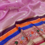 Pure Kora Silk Handwoven Banarasi Saree