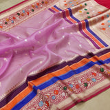 Pure Kora Silk Handwoven Banarasi Saree