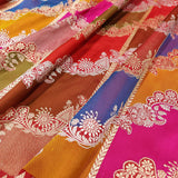 Multicolor Pure Katan Silk Handwoven Banarasi Saree