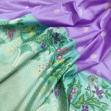 Lavender Color Pure Katan Silk Handwoven Banarasi Saree