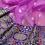 Pure Kora Silk Handwoven Banarasi Saree