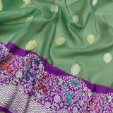 Pure Kora Silk Handwoven Banarasi Saree