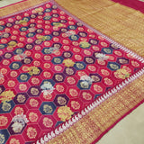 Pure tussar Silk Handwoven Banarasi Saree