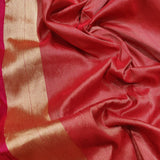 Red Colour Pure Katan Silk Handwoven Banarasi Saree