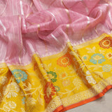 Pure Kora Silk Handwoven Banarasi Saree