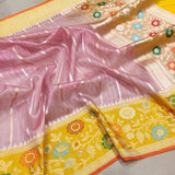 Pure Kora Silk Handwoven Banarasi Saree