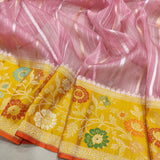 Pure Kora Silk Handwoven Banarasi Saree