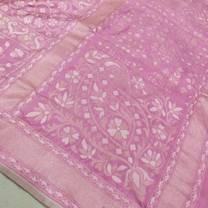 Pure Katan silk jamdani Banarasi saree