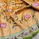 Pure Katan Silk Handwoven Banarasi Saree