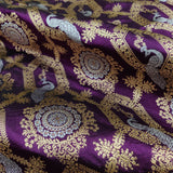 Purple Color Pure Katan Silk Handwoven Banarasi Saree