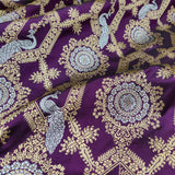 Purple Color Pure Katan Silk Handwoven Banarasi Saree