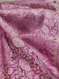 Pure Mashru Satin  Silk Handwoven Banarasi Saree