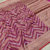 Pure Katan Silk By Tissue Handwoven Banarasi Saree