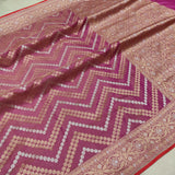 Pure Katan Silk By Tissue Handwoven Banarasi Saree