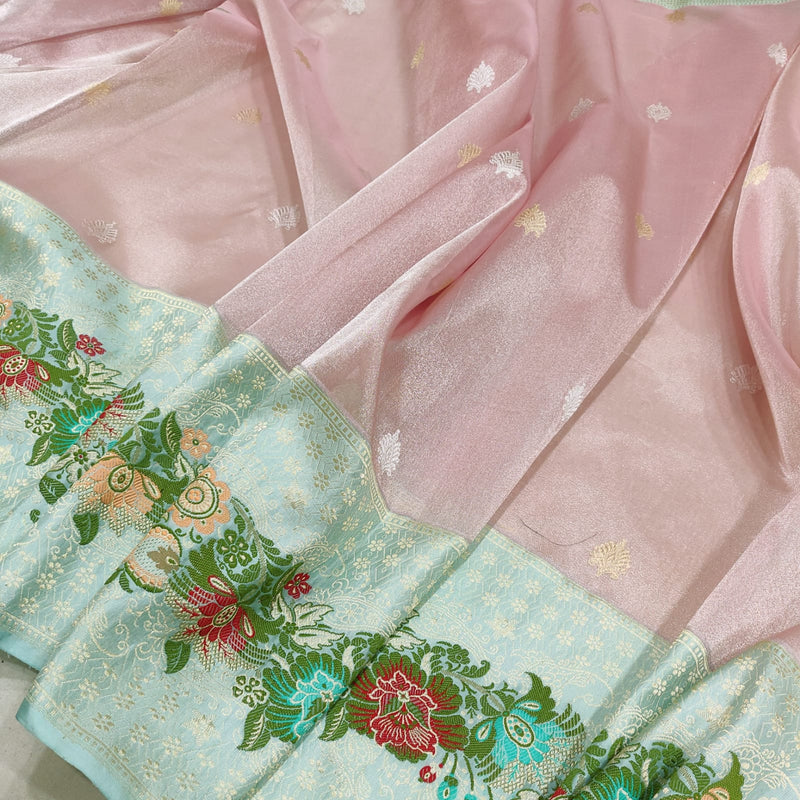 Pure Tissue Silk Handwoven Banarasi Saree