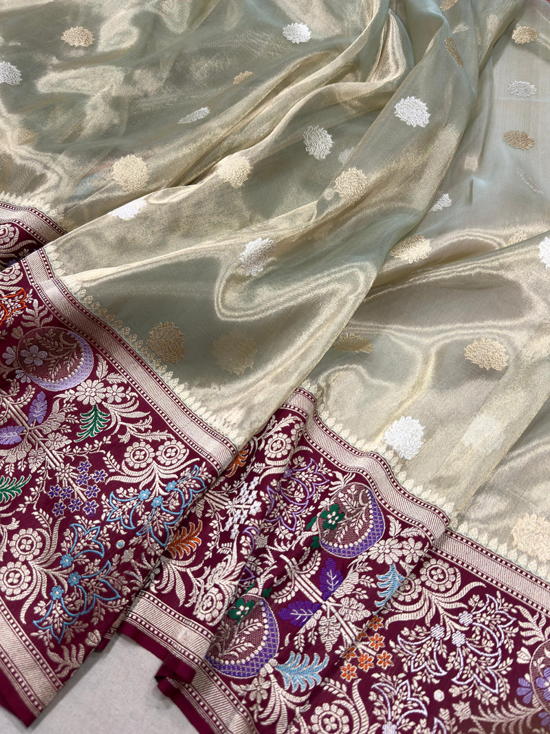 Pure Tissue Silk Handwoven Banarasi Saree