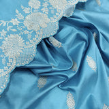 Sky Blue Color Katan Silk Handwoven Banarasi Saree