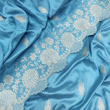 Sky Blue Color Katan Silk Handwoven Banarasi Saree