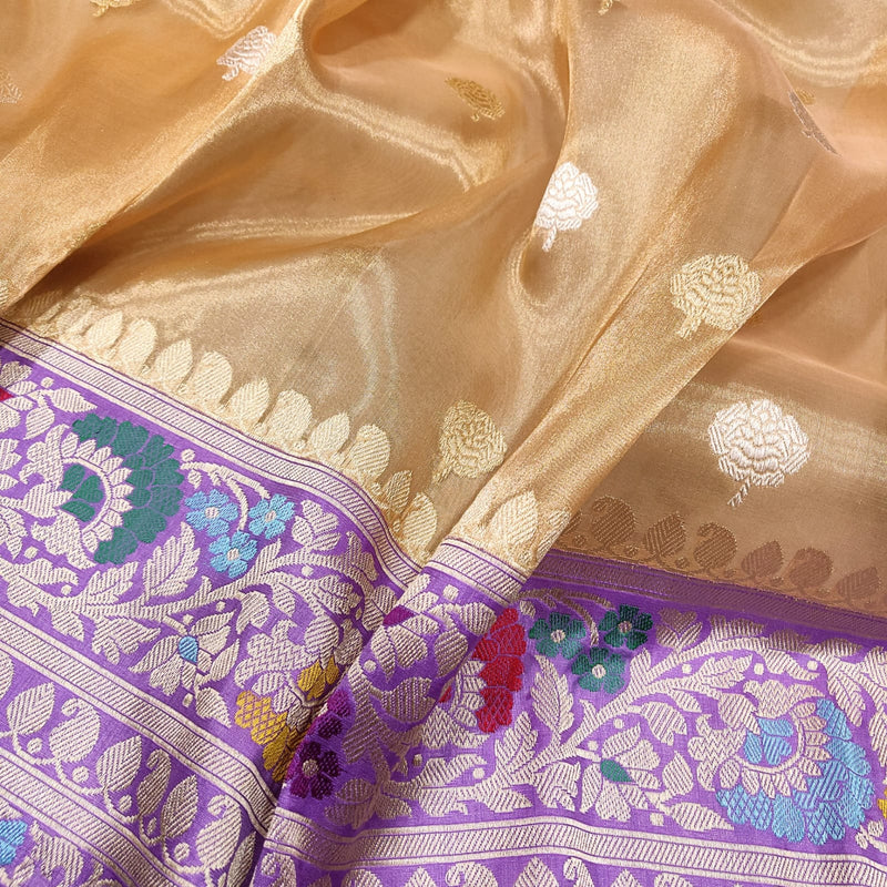 Pure Tissue Silk Handwoven Banarasi Saree