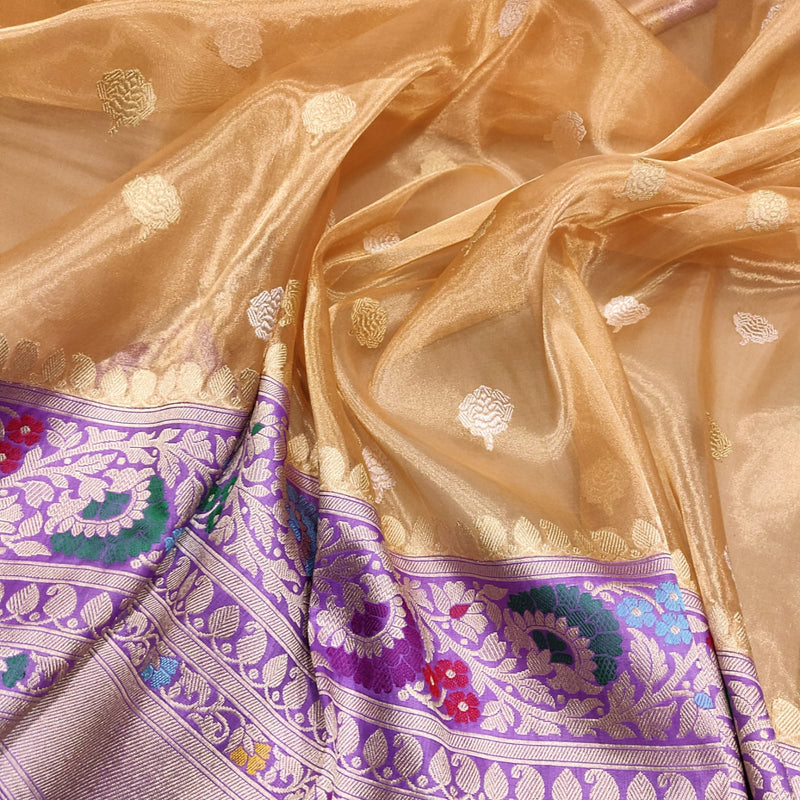 Pure Tissue Silk Handwoven Banarasi Saree