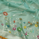 Pure Kora Silk Handwoven Banarasi Saree