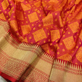 Dual Shade  Pure Katan Silk Handwoven Banarasi Saree