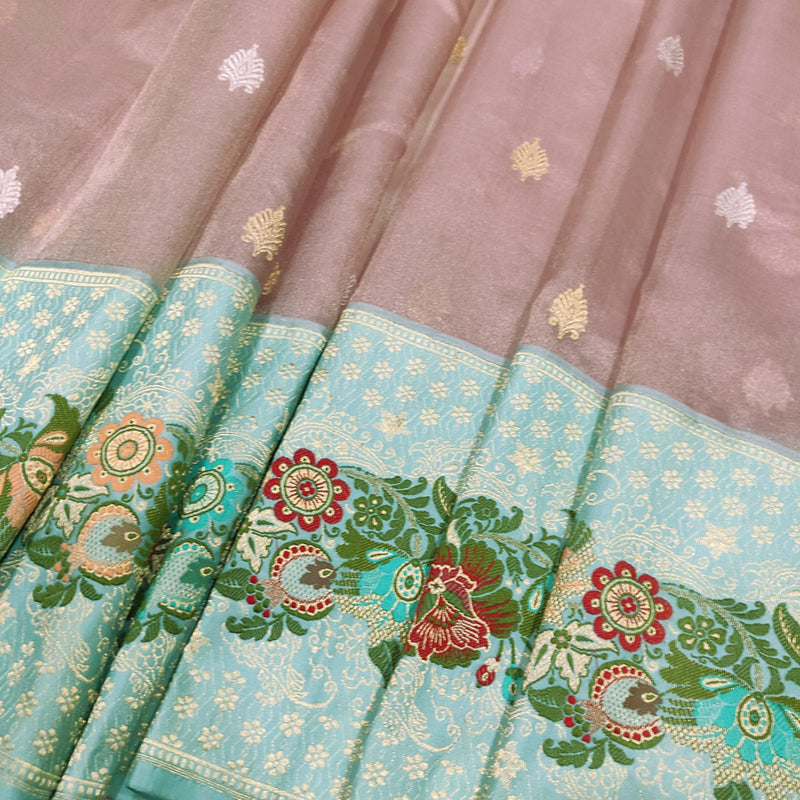 Pure Tissue Silk Handwoven Banarasi Saree
