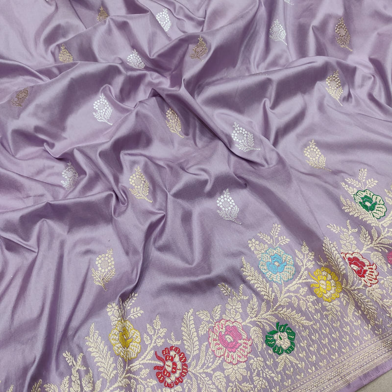 Pure Katan Silk Handwoven Banarasi Saree
