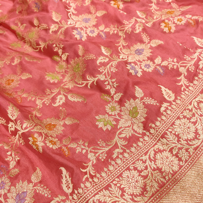 Pure Katan Silk Handwoven Banarasi Saree