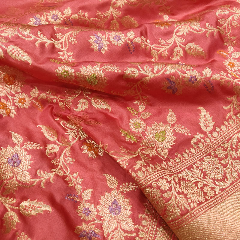 Pure Katan Silk Handwoven Banarasi Saree