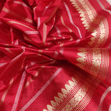 Pink Color Pure Kora Silk Handwoven Banarasi Saree