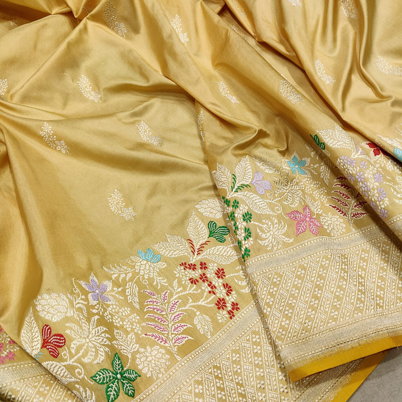 Pure Katan Silk Handwoven Banarasi Saree