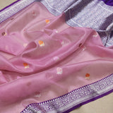 Pure Kora Silk Handwoven Banarasi Saree