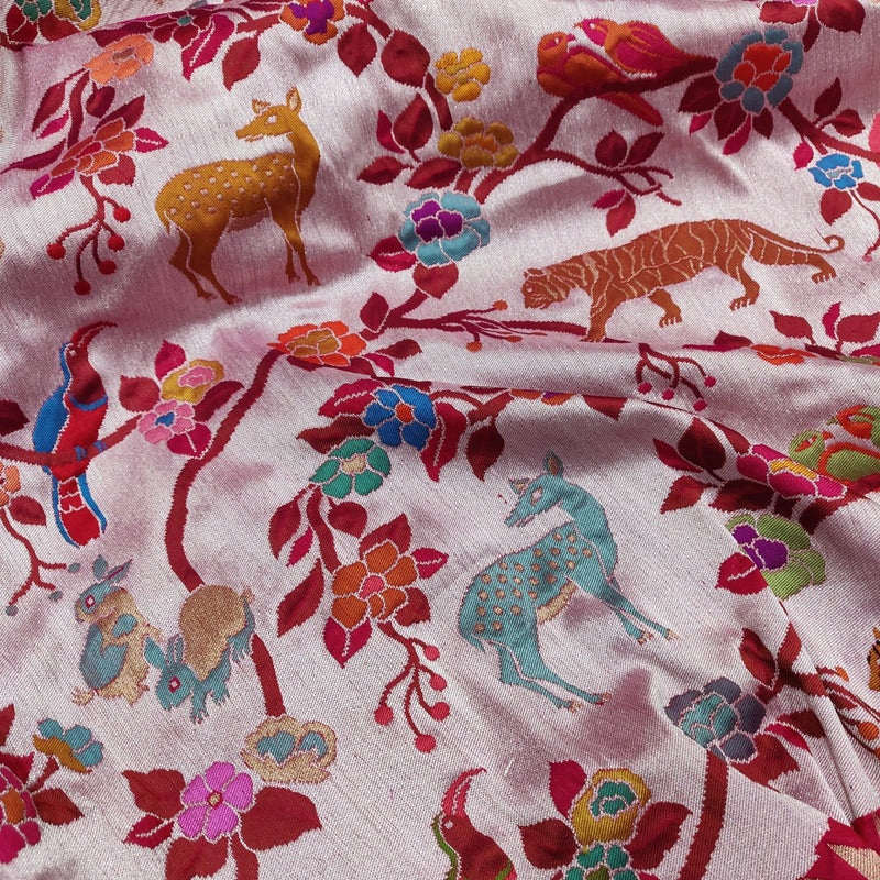 Pure Katan Silk Handwoven Banarasi Saree