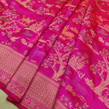 Pink Color Pure Katan Silk Handwoven Banarasi Saree