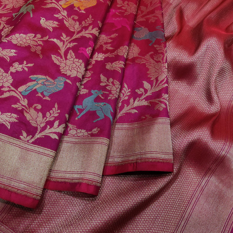 Pure Katan Silk Handwoven Banarasi Saree