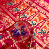 Pure katan silk Handwoven banarasi saree